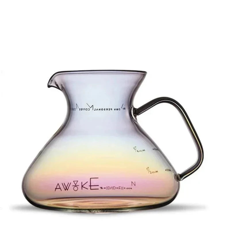 15oz Glass Pour Over Coffee Server Heat-Resistant Drip Brewing Carafe | zavevo