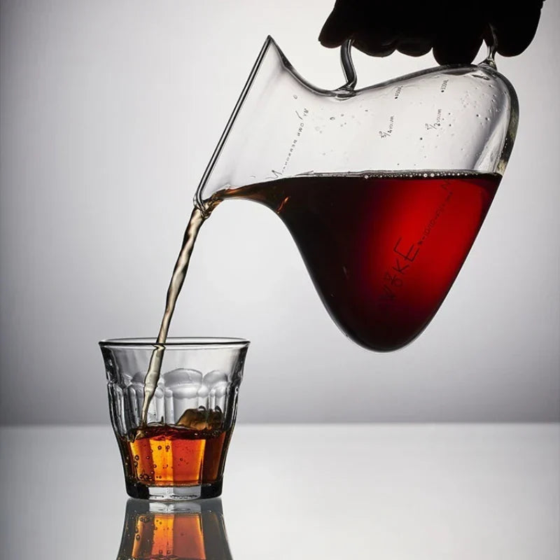 15oz Glass Pour Over Coffee Server Heat-Resistant Drip Brewing Carafe | zavevo