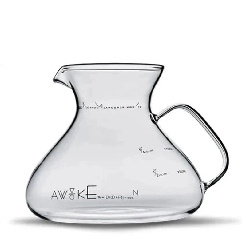 15oz Glass Pour Over Coffee Server Heat-Resistant Drip Brewing Carafe | zavevo