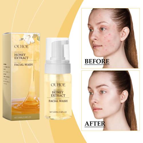 Honey Foam Face Cleanser with White Willow Bark