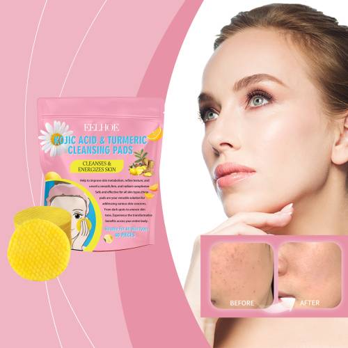 Turmeric Kojic Acid Cleansing Pads with Vitamin C