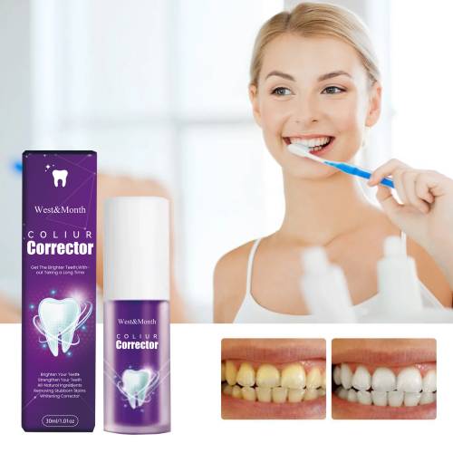 Color-Correcting Toothpaste with Blueberry