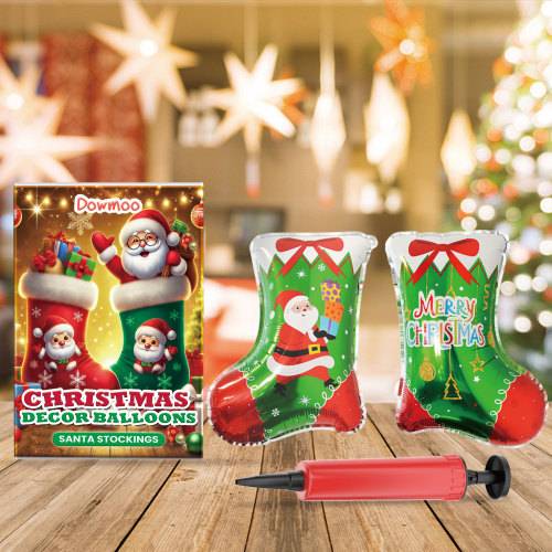 Santa Stocking Standing Balloon