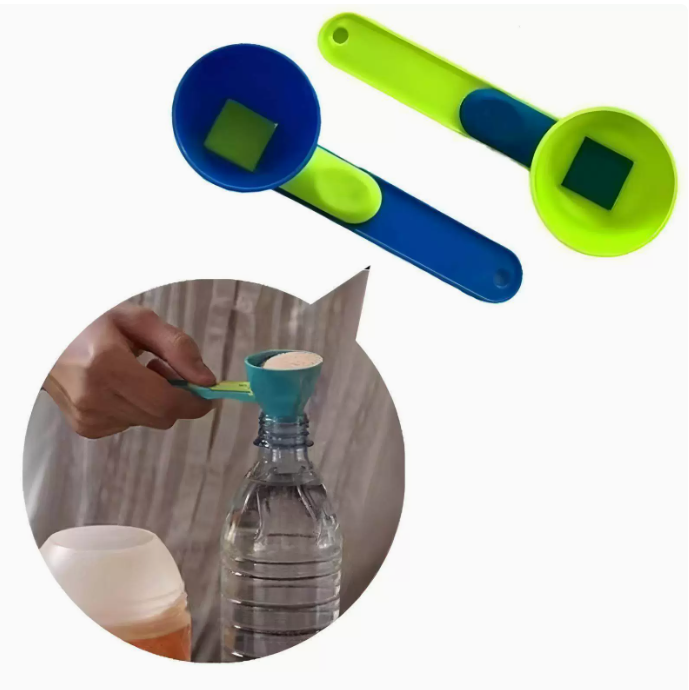 Adjustable Measuring Scoop Funnel for Protein Powder, Coffee & Dry Ingredients