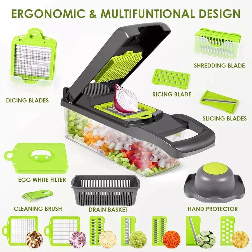 12 in 1 Vegetable Cutter Slicer Grater Chopper zavevo