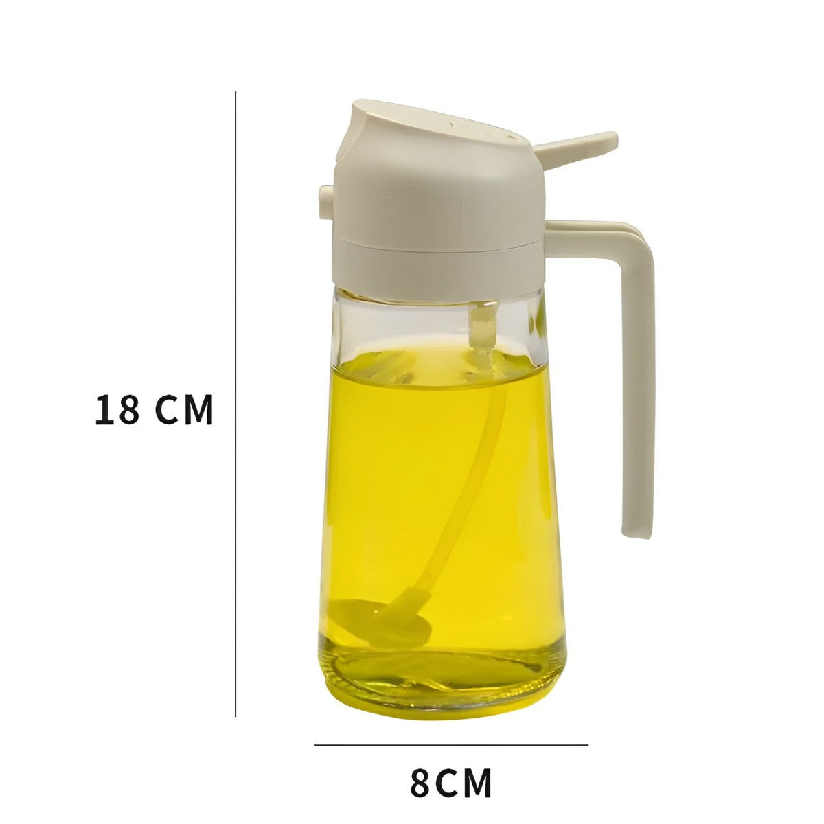 2-in-1 Olive Oil Dispenser and Sprayer for Cooking, Salad, Frying and BBQ zavevo