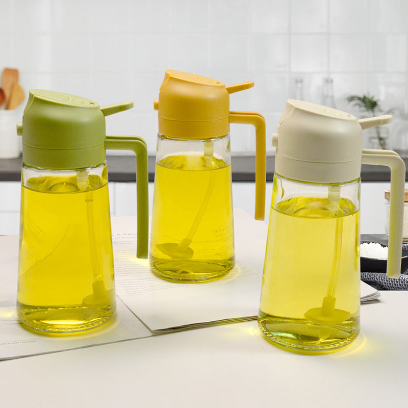 2-in-1 Glass Oil Sprayer and Dispenser | zavevo