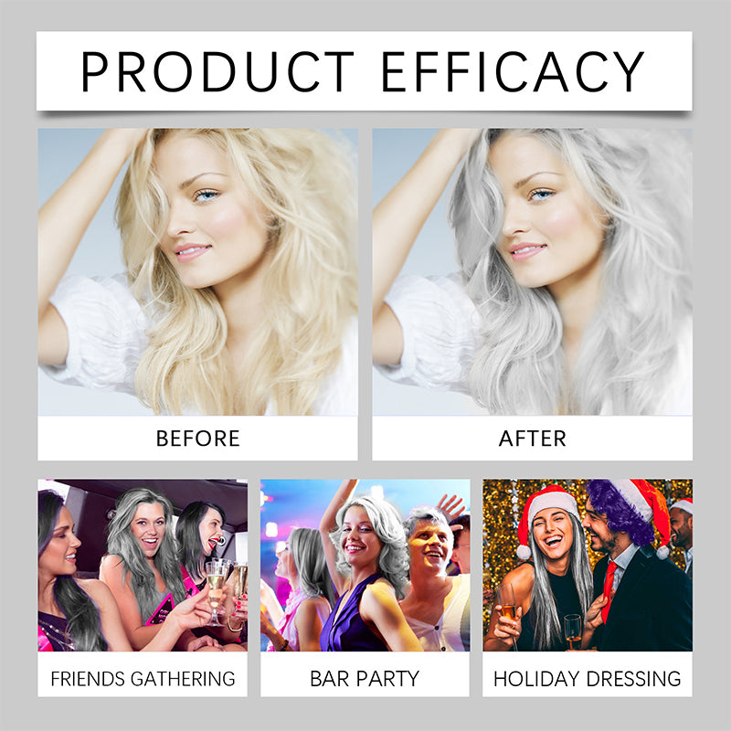 zavevo | 2-in-1 Natural Essence Extract Silver Hair Dye