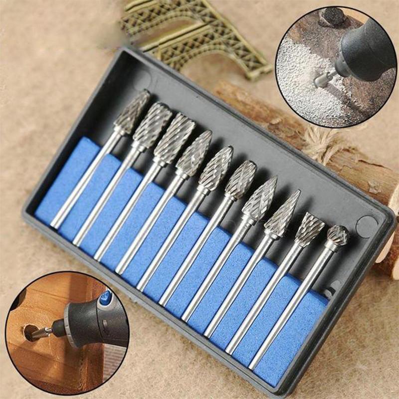 10 in 1 Tungsten Steel Grinding Head (10PCS) | zavevo