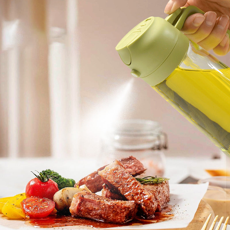 2-in-1 Glass Oil Sprayer and Dispenser | zavevo