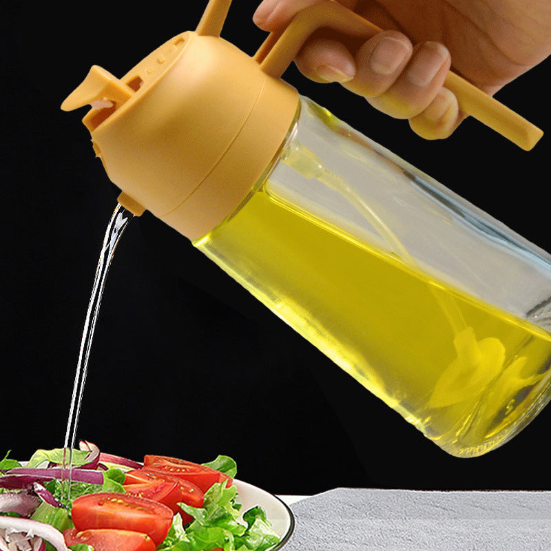 2-in-1 Glass Oil Sprayer and Dispenser | zavevo