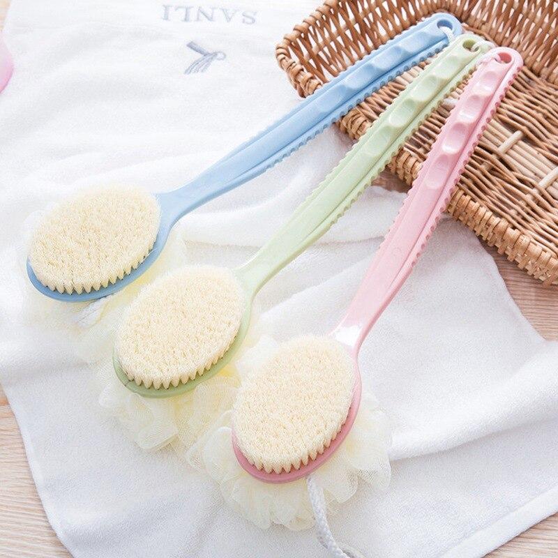 2 In 1 Bathing Scrubbing Long Handle Brush zavevo