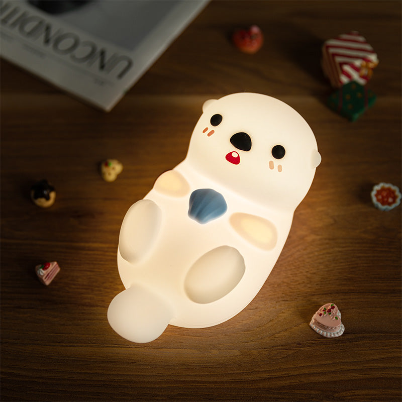zavevo® Otter Squishy Silicon LED Night Light Limited - Tap Lamp, Best Gift for Kids and Girls