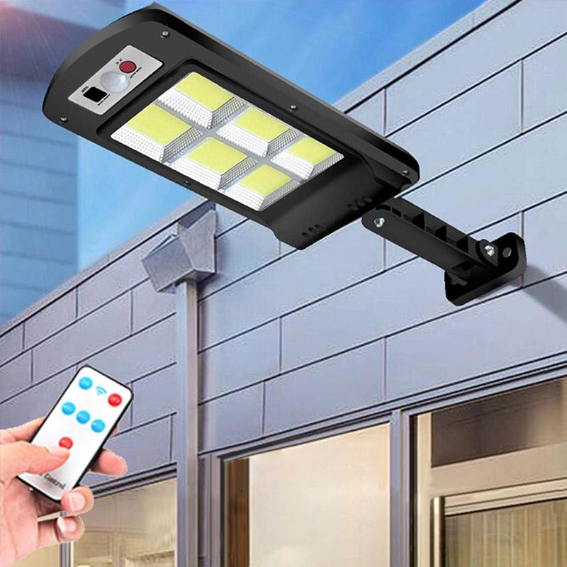 200W Outdoor Solar LED Lamp with Remote Control, Motion and Twilight Sensor | zavevo