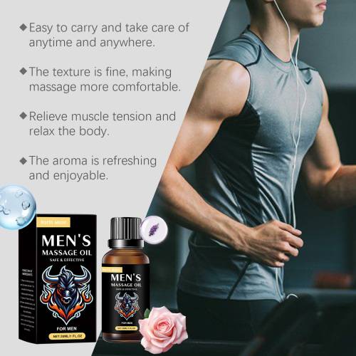 Men's Rose Lavender Massage Oil