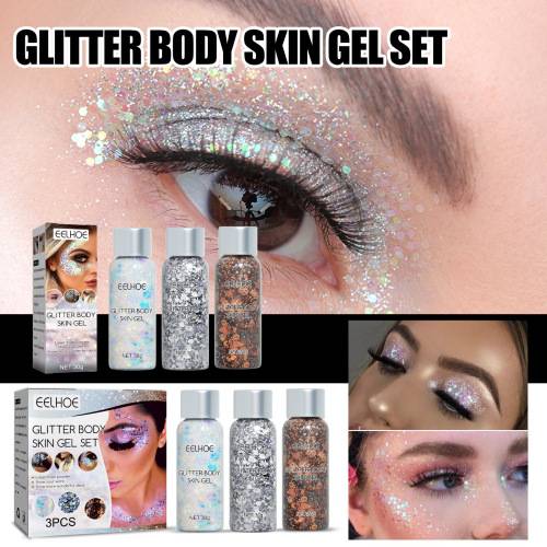 Glitter Body Gel, Brown