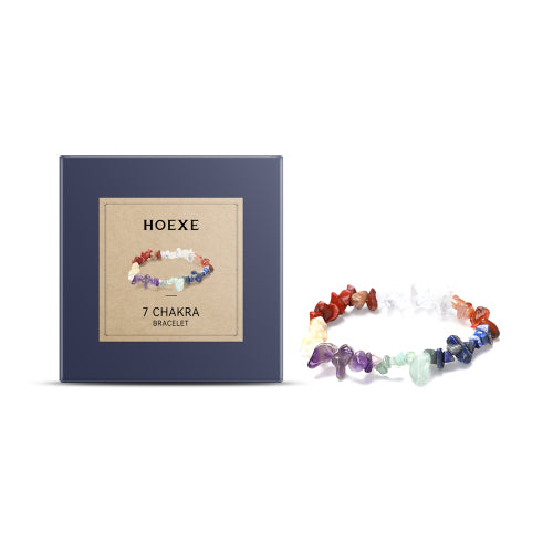Seven-Color Stone Bead Bracelet