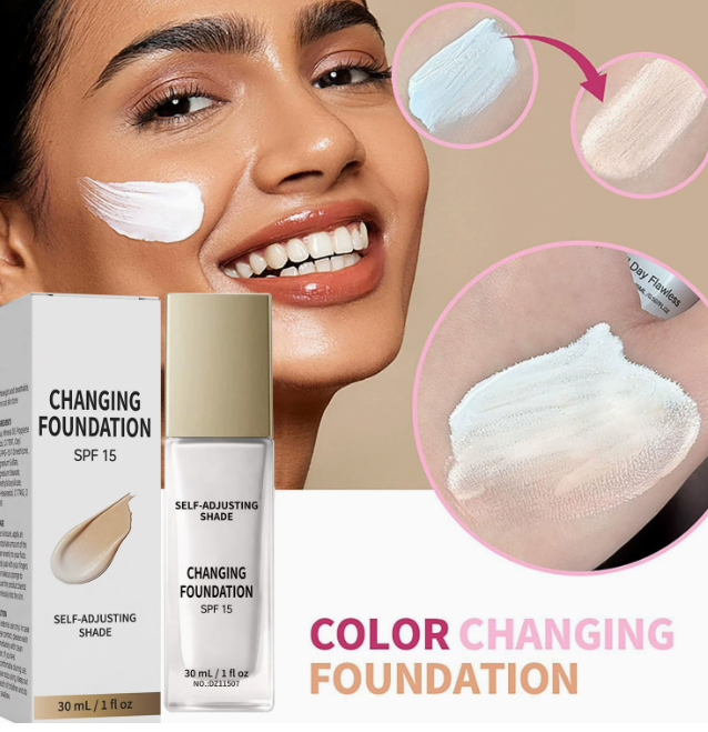 Color-Changing Liquid Foundation, Hydrating Lightweight Natural Coverage