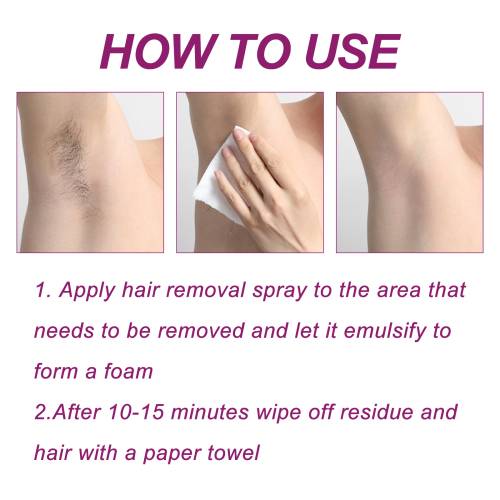 Hair Removal Mousse Spray with Aloe & Jojoba