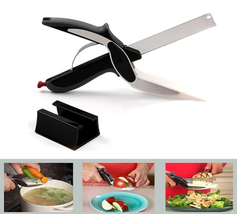 2 in 1 Kitchen Scissors & Board | zavevo