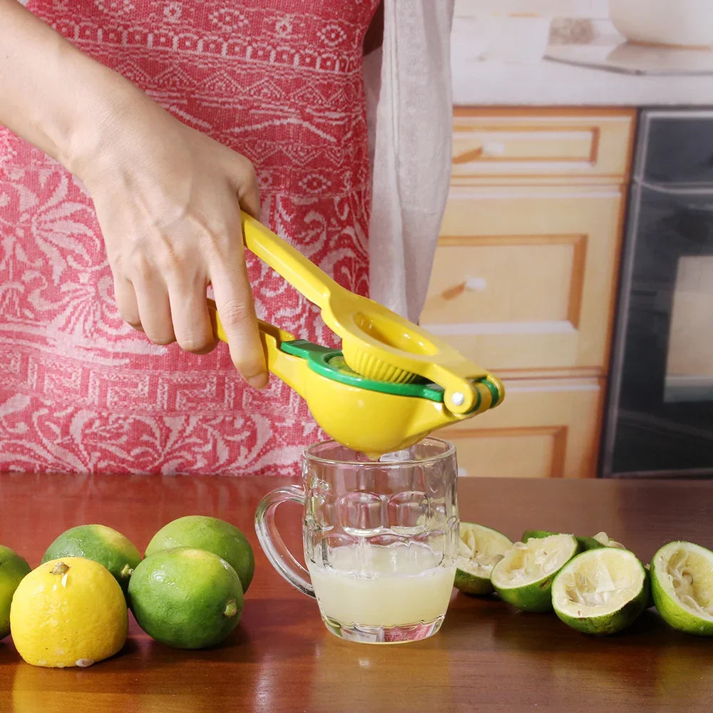 2-In-1 Aluminum Lemon Lime Squeezer and Hand Manual Citrus Juicer | zavevo