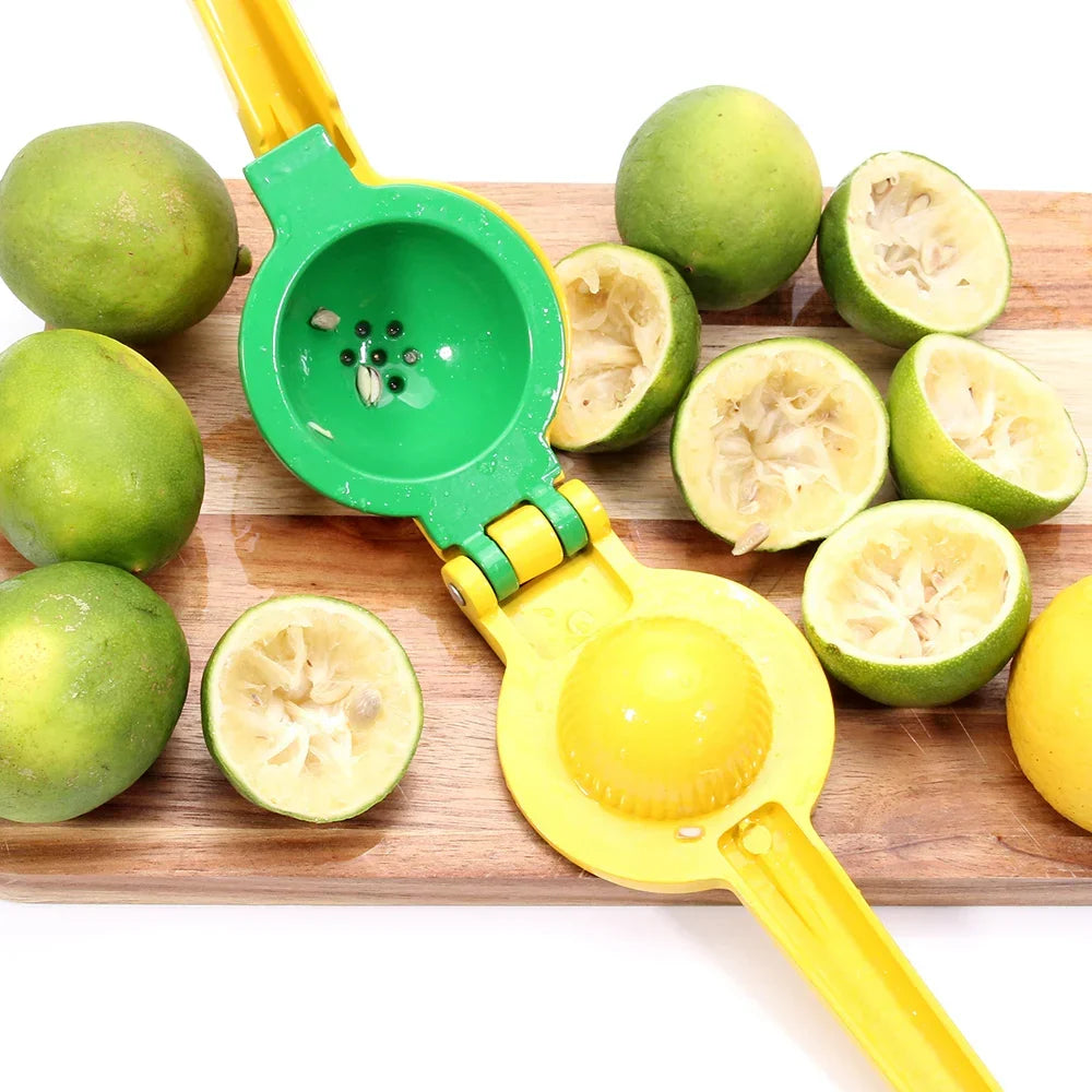 2-In-1 Aluminum Lemon Lime Squeezer and Hand Manual Citrus Juicer | zavevo