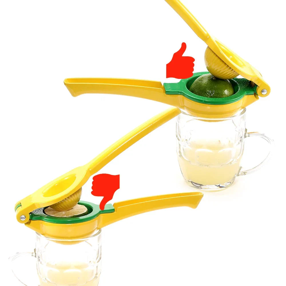 2-In-1 Aluminum Lemon Lime Squeezer and Hand Manual Citrus Juicer | zavevo