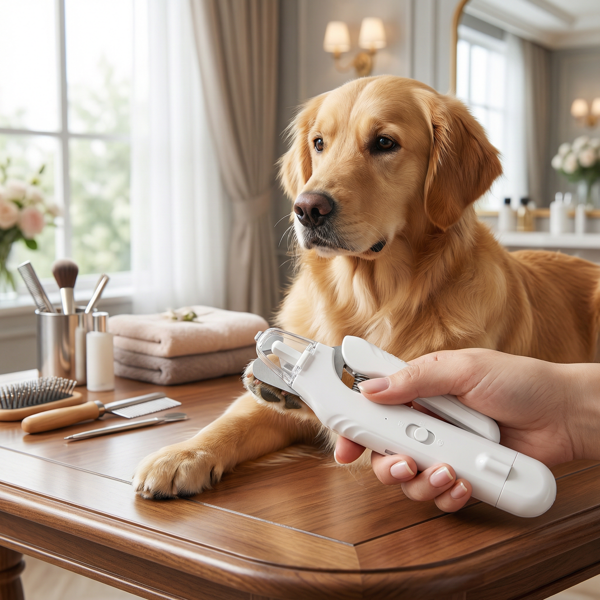 2-in-1 Professional Dog Nail Clipper & Grinder – Ultra-Quiet & Rechargeable zavevo