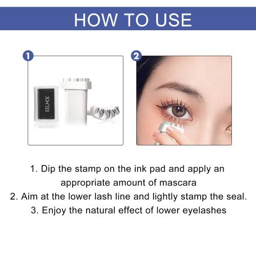 Lower Lash Stamp Tool, Reusable Silicone
