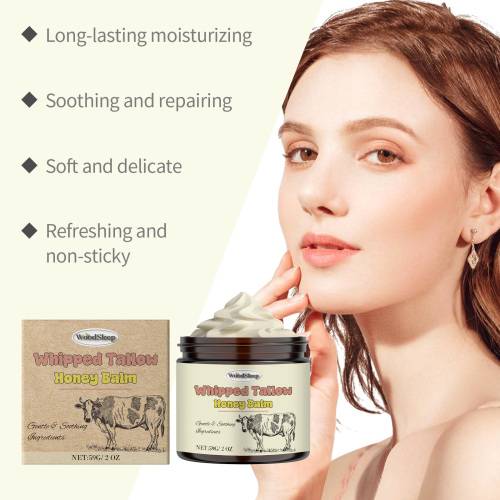 Tallow Honey Face Cream, Gentle Moisturizer