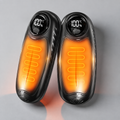 Rechargeable Electric Hand Warmers with LED Display Reusable Portable Pocket Heater Set of 2