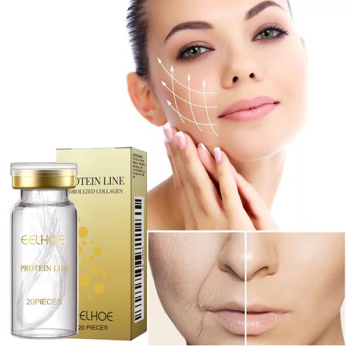 Gold Protein Thread Face Serum Strips, 20 Pcs