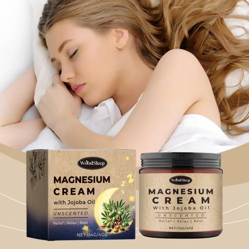 Magnesium Body Cream with Jojoba, Bedtime Moisturizer