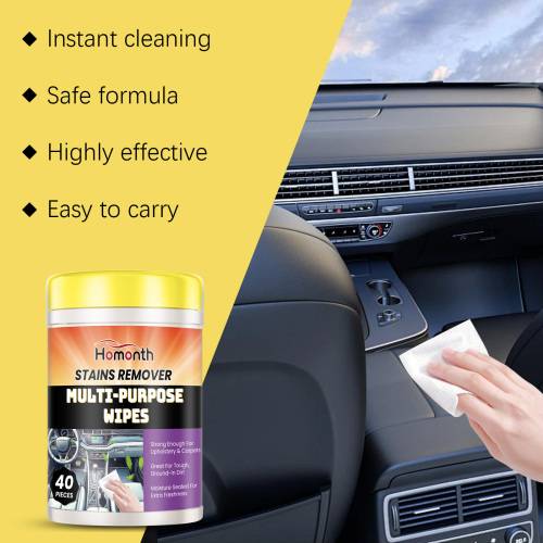Interior Cleaning Wipes, Portable