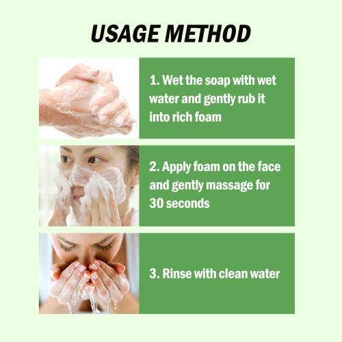 Bamboo Charcoal Face Soap with Kaolin, Oil-Control Cleanser