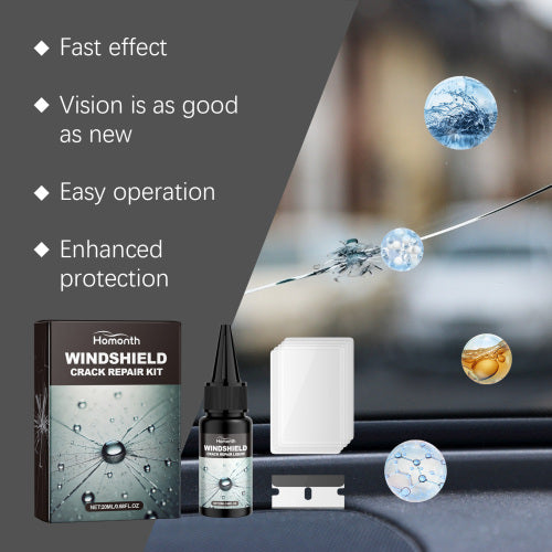 Windshield Nano Repair Kit, Quick