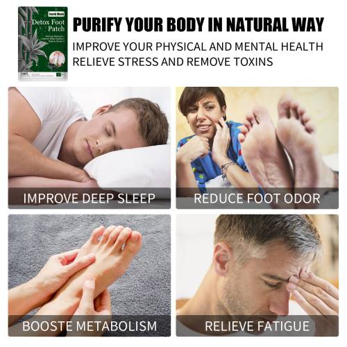 Mugwort Bamboo Charcoal Foot Patches