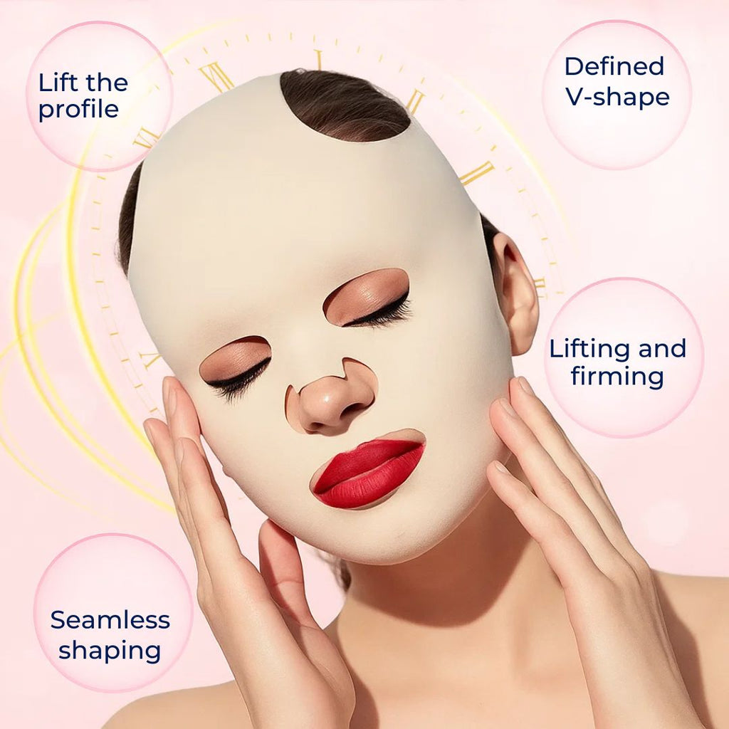 FirmLift | Anti‑Wrinkle Face Lift Mask – Reusable Compression – Soft Ergonomic Fit – Overnight Firming & Tightening for Mature Skin zavevo