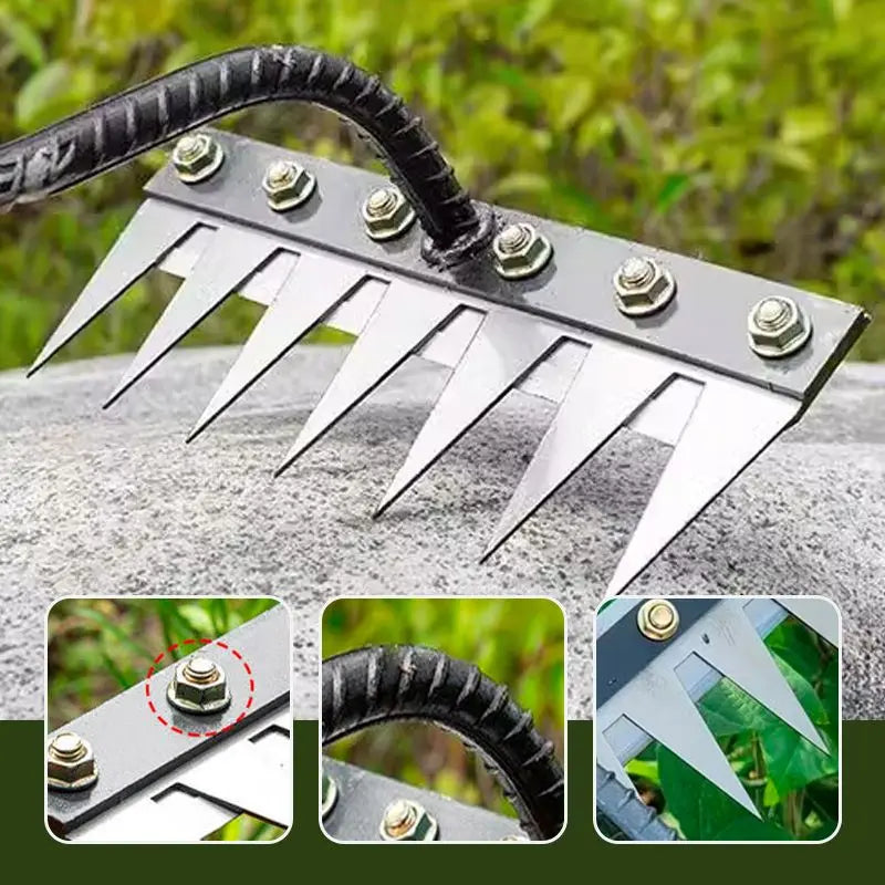 zavevo® Iron Weeding Rake