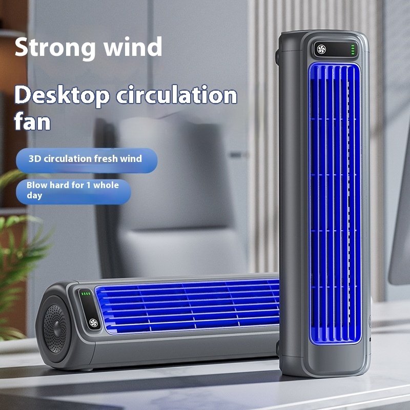 Wireless Tower Fan – Quiet, 3-Speed, Rechargeable