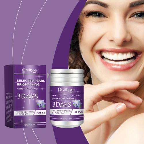 Purple Tooth Cleaning Powder