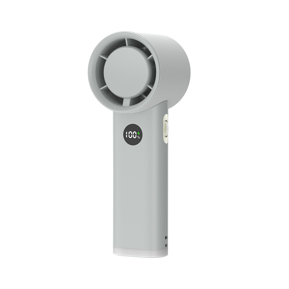 3600mAh USB Rechargeable Handheld Fan with LED Lamp | zavevo