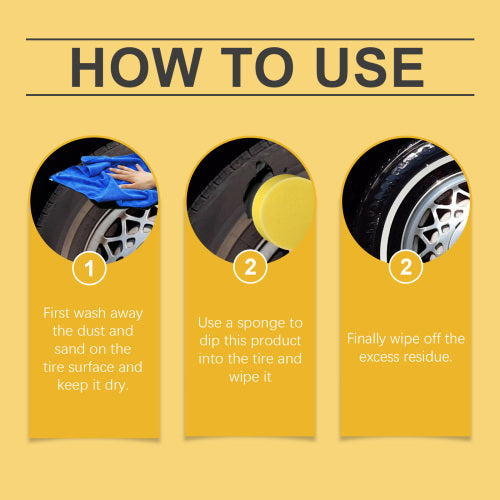 Tire Shine Paste, Waterproof