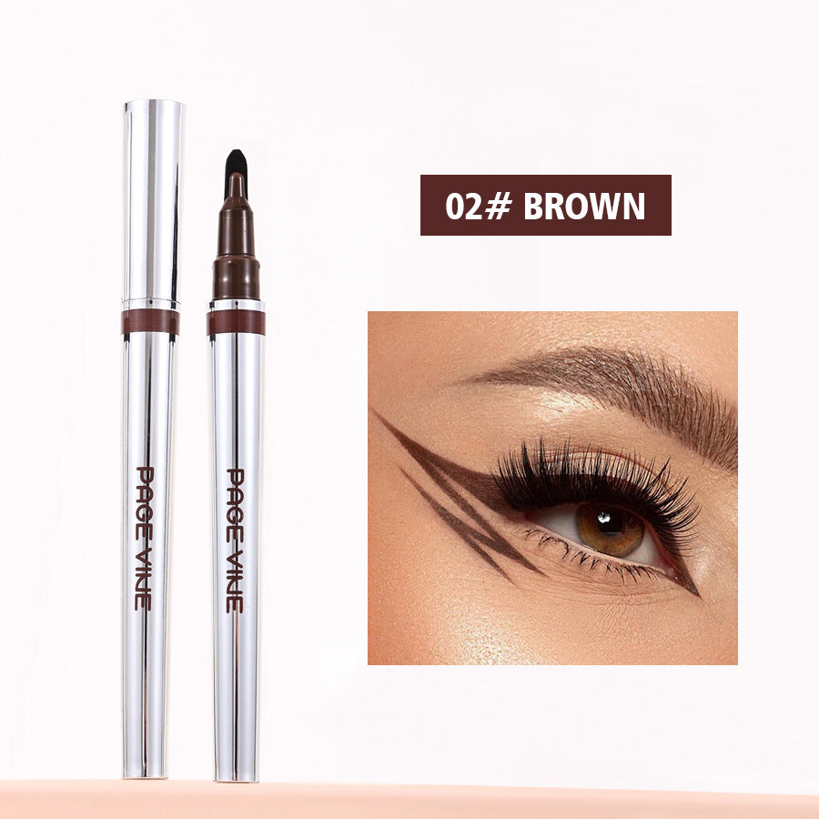 Waterproof Quick-Dry Liquid Eyeliner Pen, Long-Lasting, Black or Brown