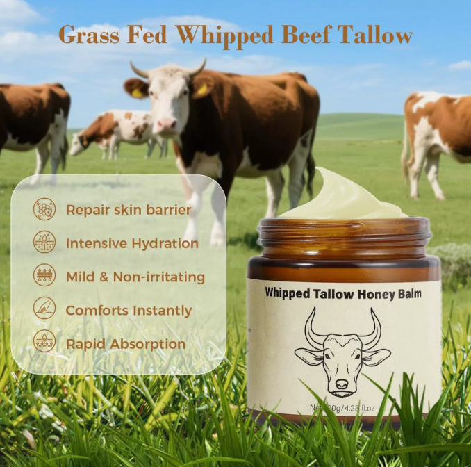 Tallow & Honey Body Butter, Deep Nourishing Moisturizing Cream