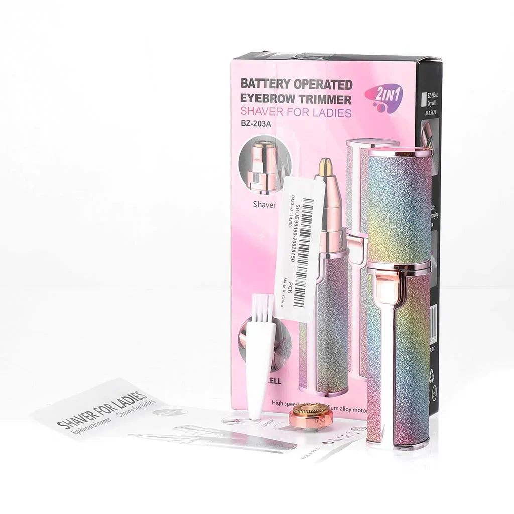 2 in 1 Facial Hair Trimmer with Light zavevo