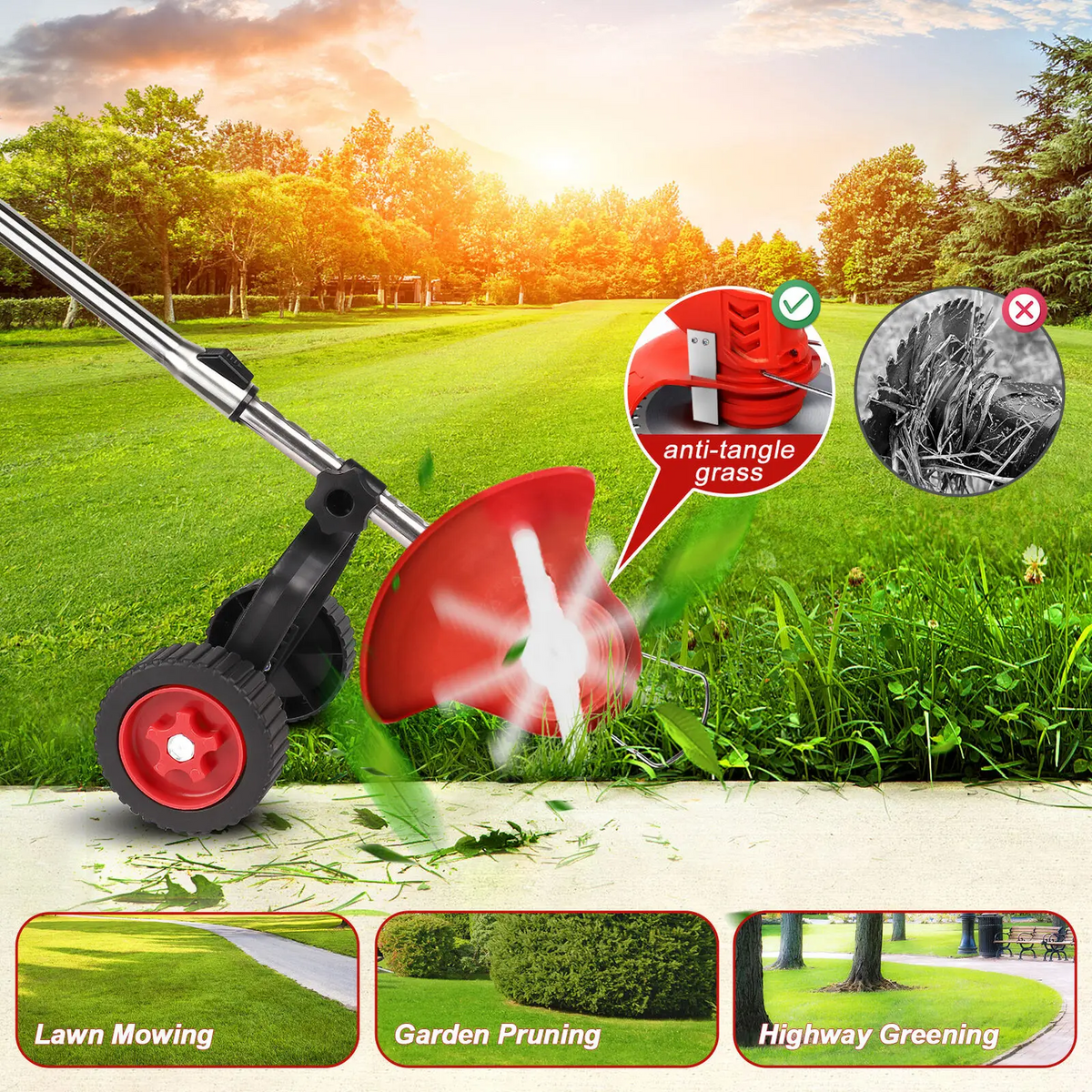 3-in-1 Wireless Turf Trimmer zavevo