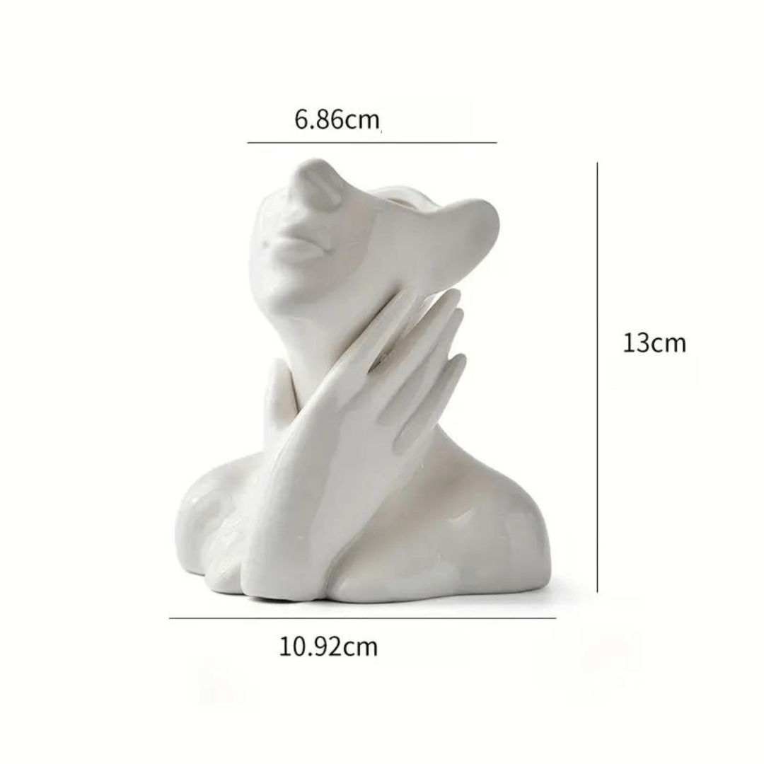 "Unique and Modern Ceramic Vase, Decorative Flower Vase for Living Room and Office" | zavevo