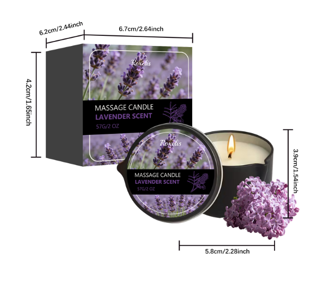 Lavender Scented Candle for a Calm, Relaxing Atmosphere
