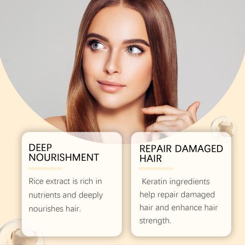 Rice Keratin Shampoo & Conditioner Set